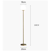 Floor lamp Siena 1 gold