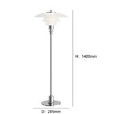 Floor lamp Upton silver