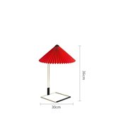 Table lamp Carde red