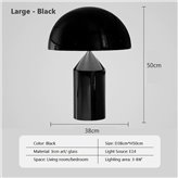 Table lamp Cisek black-silver 38 cm