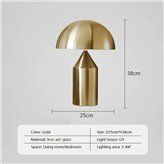 Lampa stołowa Cisek gold 25 cm