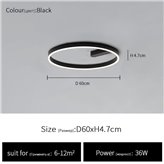 Ceiling lamp Muhen black 60 cm