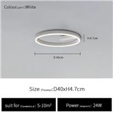 Ceiling lamp Muhen white 40 cm