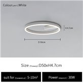Ceiling lamp Muhen white 50 cm