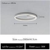 Ceiling lamp Muhen white 60 cm