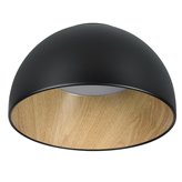 Ceiling lamp Yamac black 50 cm flat