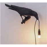 Wall lamp Edern black left