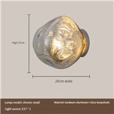 Lampa ścienna Lucca chrome 20 cm