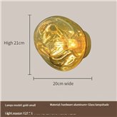 Lampa ścienna Lucca gold 20 cm