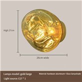 Lampa ścienna Lucca gold 26 cm