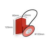 Wall lamp Nires red