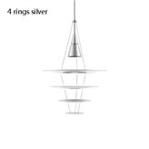 Hanging lamp Argel 4 silver