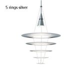 Hanging lamp Argel 5 silver