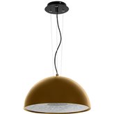 Lampa wisząca Gilau 40 cm mat gold