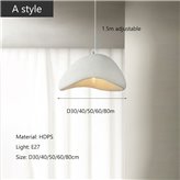 Hanging lamp Lacin 30 cm white A