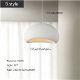 Lampa wisząca Lacin 30 cm white B