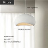 Hanging lamp Lacin 50 cm white B