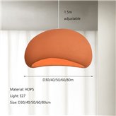 Lampa wisząca Lacin 80 cm orange