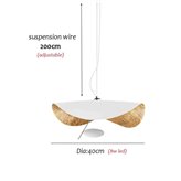 Hanging lamp Odzak white 40cm