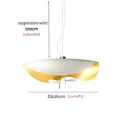 Hanging lamp Odzak white 80cm