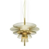 Lampa wisząca Sliac 68 cm gold