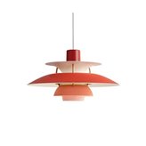 Hanging lamp Upton 30 cm hues red