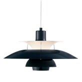 Hanging lamp Upton 30 cm pure black