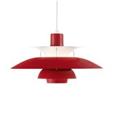 Hanging lamp Upton 30 cm pure red