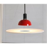 Hanging lamp Varen 40 cm red