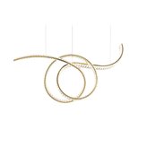 Hanging lamp Bo 120 cm gold