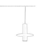 Steel hanging lamp Nobres