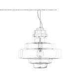 Glass pendant lamp Wykagyl