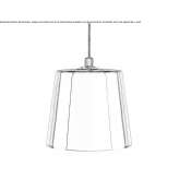 LED hanging lamp made of glass Avtovo