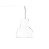 Porcelain hanging lamp Armada