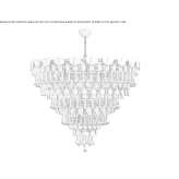 Porcelain chandelier Foeritz