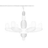 Porcelain LED hanging lamp Bonville