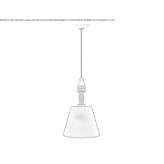 Porcelain hanging lamp Brignais