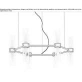 Metal LED hanging lamp Pueblo