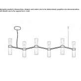Metal LED hanging lamp Pueblo
