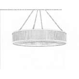 Pendant lamp made of glass and stainless steel Tresviso