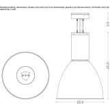 Aluminiowa lampa wisząca LED Trip