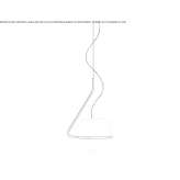 Pendant lamp made of blown glass Bobalna