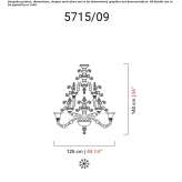 Venetian crystal chandelier Boscawen