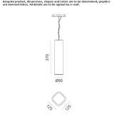 Metalowa lampa wisząca LED Kajan