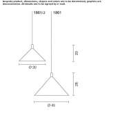 Aluminiowa lampa wisząca Tropea