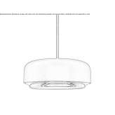 Aluminum LED hanging lamp Doba