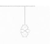 Steel LED hanging lamp Zeanuri