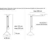 Metalowa lampa wisząca halogenowa Erzin