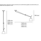 Obrotowa lampa wisząca z funkcją ściemniania Thedford