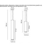 LED hanging lamp made of borosilicate glass Lutuhyne